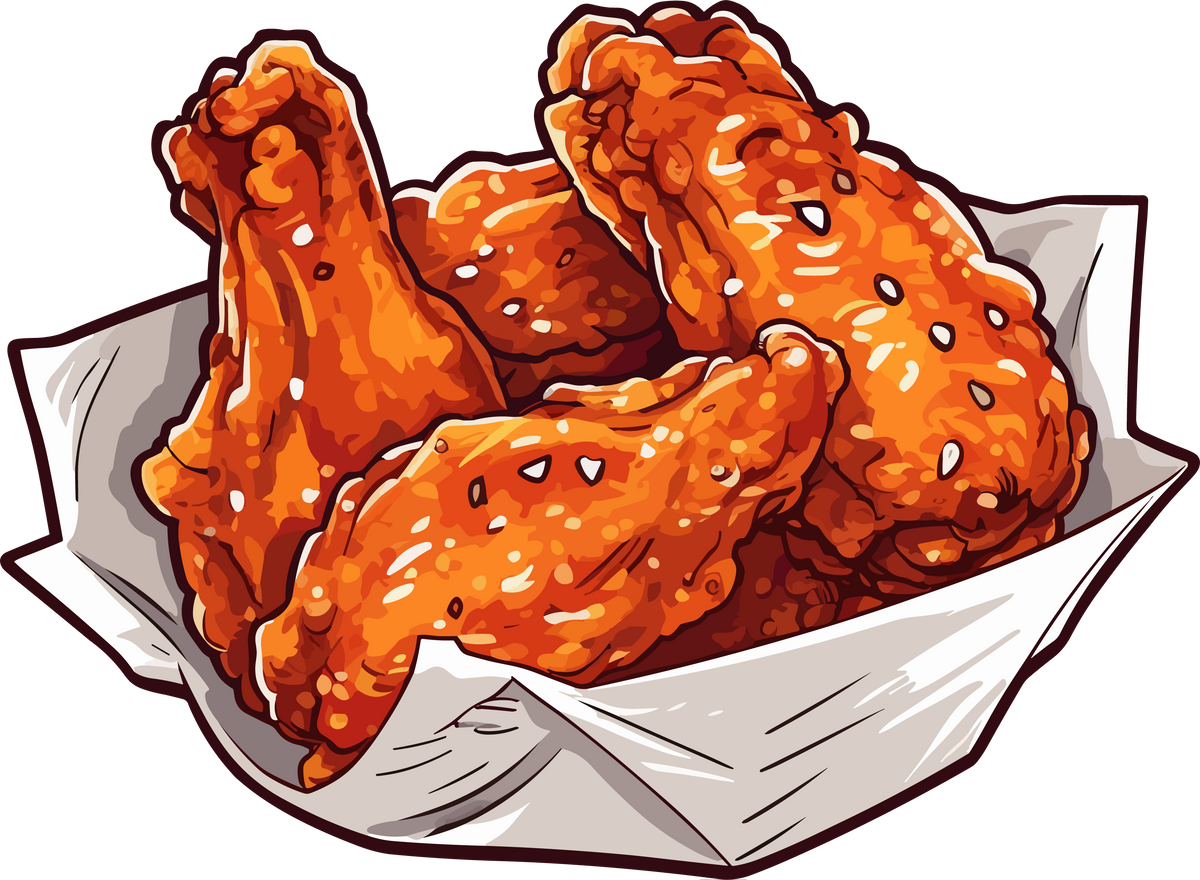 Fried Chicken Illustration